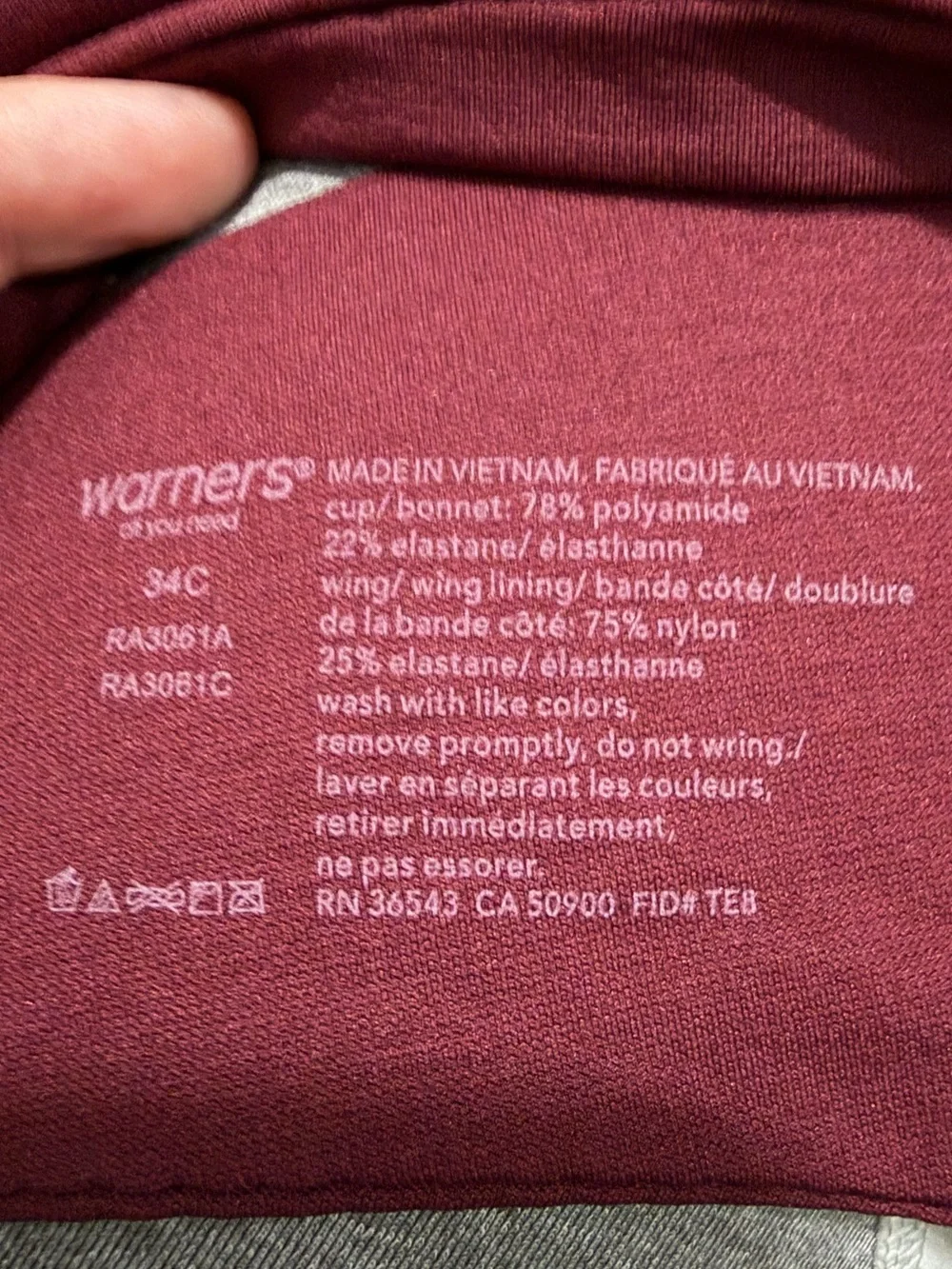 Warner's No Side Effects Seamless Underarm Smoothing Underwire T-Shirt Bra 34C